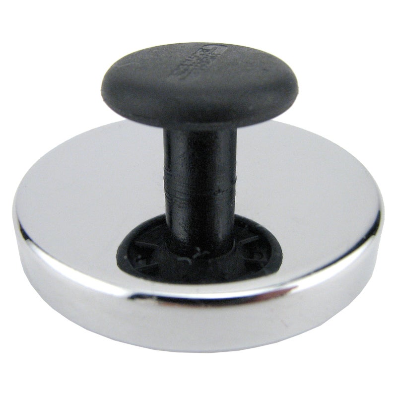 Master Magnetics مغناطيسات قاعدة دائرية من ماستر ماغنيتيكس مع مقبض - 2.04" قطر، 0.98" ارتفاع كلي مع مقبض بقطر 1"، قوة سحب 25 رطل، كروم، عبوة من 3، HMKR-50X3 - Image 2